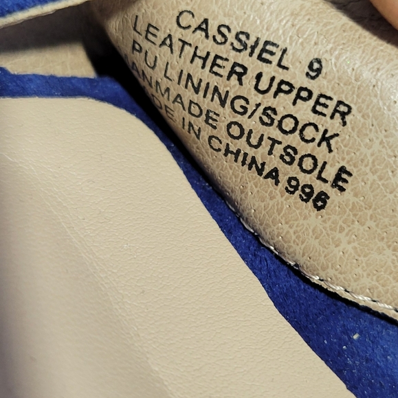 Steve Madden Blue Suede Sandals Ruffled Size 9 - Picture 2 of 5